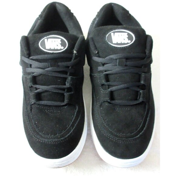 Vans Men's Speed Ls Black True White Suede Mesh Skate Shoes sizes NIB - Picture 3 of 5